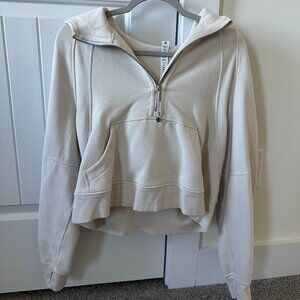 Lulu Lemon Scuba oversize half zip hoodie, size XS/S